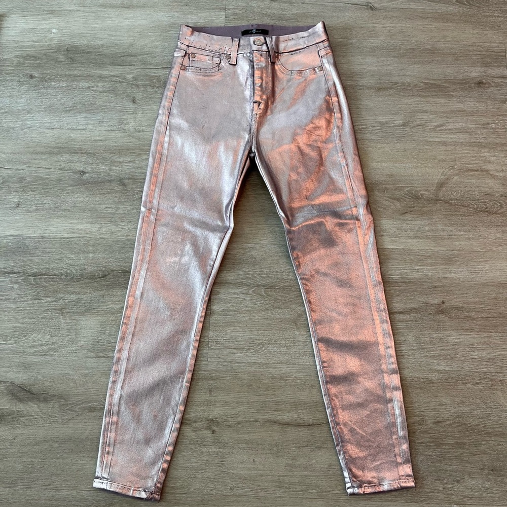 7 For All Mankind Metallic Jeans